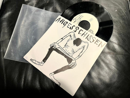 The epoch-making motif of the first Angeschissen record that revolutionized German punk